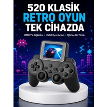 Diyar-ı Fırsat 2025 A Kalite S10 Gamepad 520 Oyunlu Tv Bağlantılı Retro Atari Konsolu Yeni Nesil