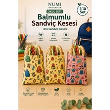 NUMI Naturals Balmumlu Sandviç Keseleri – Yeniden Kullanılabilir, Doğal Kumaş, Çevre Dostu