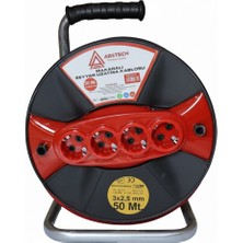 Caftra Arstech ARS32550 Seyyar Makara Kablo 3x2.5 mm 50 Metre