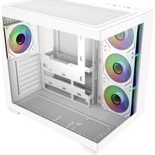 Xaser Cooler Master Elite 681 Argb Beyaz Tempered Glass USB 3.0 850W 80+ Gold Atx 3.1 Gen5 Atx Mid Tower Kasa