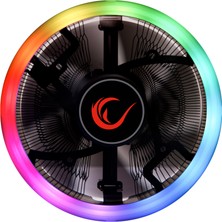Aslanoğlu Store Rampage Cool-Fıx RM-C01 12CM 1800RPM Rgb Cpu Hava Soğutma (Amd Am4 ve Intel Tüm Işlemcilere Uyumlu)