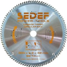 Sedef Power Tools Sedef 300X30X3.2MM 96 Diş Trapez Negatif Diş Testere Ap