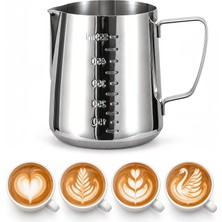 Weather Forecast 304 Çelik 600 ml Kahve Süt Köpürtme Potu Sütlük Pitcher cin503