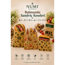 NUMI Naturals Balmumlu Sandviç Keseleri – Yeniden Kullanılabilir, Doğal Kumaş, Çevre Dostu