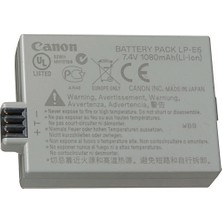 Canon LP-E5 Şarj Edilebilir Batarya 1080 mAh Li-ion Pil Tipi ile Yüksek Kapasite