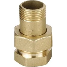 Techno 1 1/2" Sarı Düz Radyatör Rakoru