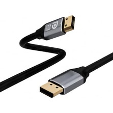 3 Metre Displayport 1.2 Premium 4K UHD Kablo, 21.6gbps, 4K@60Hz, 2K@165Hz, 1080P, Displayport 1.2 Uyumlu, ZR836