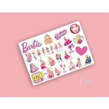 Barbie Uyumlu Sticker Etiket 32 Adet Etiket