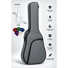 Yankı KGC-40GR Gri Klasik Gitar Kılıfı Kalın Pedli Suya Dayanıklı Softcase