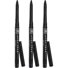 Glimmerstick Açılıp Kapanabilen Göz Kalemi; Siyah, 3 Adet