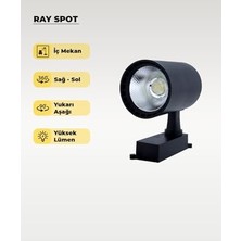 30W Siyah Ray Spot 4000K (Gün Işığı)
