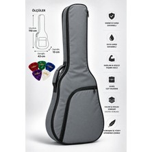 Yankı AGC-42GR Gri Akustik Gitar Kılıfı Kalın Pedli Suya Dayanıklı Softcase