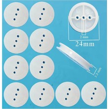 Oyuncak, Plastik Kasnak 24 mm 10'lu 1 Paket Tekerlek Yuvarlak Kasnak Çıkrık Makara 2.4 cm Motor Kasnağı Deney Okul Hobi
