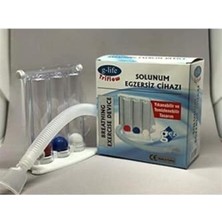 Rabır Triflo Solunum Egzersiz Cihazı, 3 Bölmeli, Beyaz
