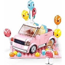 Mini Handcraft Party Car Pembe Yapım Seti, 245 Parça
