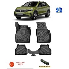 Ahlparts Volkswagen Taigo 2020 Sonrası Uyumlu 3D Havuzlu Paspas Asma Koku ve Numaratör Hediyeli