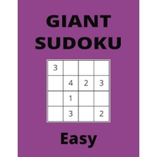 Gıant Easy Purple Sudoku Book; 4x4 Puzzles, 50 Pages, 8.5X11