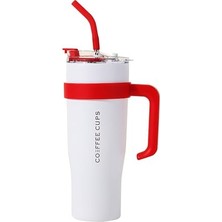 304 L Çelik 1,2 L Beyaz Pipetli Kamp Piknik Termos CIN909BY