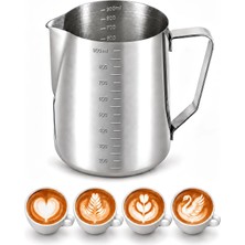 Weather Forecast 304 Çelik 900 ml Kahve Süt Köpürtme Potu Sütlük Pitcher cin504
