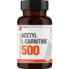 Simple Nutritions Acetyl L-Carnitine 500 Mg 60 Kapsül