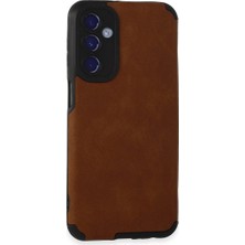 Aslanoğlu Store Samsung Galaxy M34 5g Kılıf Loop Deri Silikon - Kahverengi