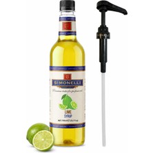 Simonelli Lime (Misket Limonu) Aromalı Kahve ve Kokteyl Şurubu 700 ml (Pompa Dahil)