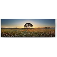 Kır Çiçekleri Ağaç Tablosu, 180X60 cm