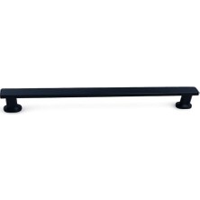 Siyah 224 mm Özen Mat Çekmece Kulp Minimal Şık Dolap Kapak Kulpu Uzun Ömürlü Kaliteli Malzeme