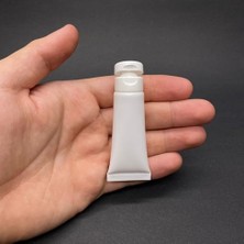 Beyaz Boş Krem Tüpü, Fliptop Kapaklı, 10 Ml; Beyaz Merhem ve Lipgloss Tüpü, 10 ml x 3 Adet