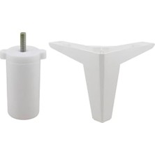 Set Sedir Lüks Mobilya Kanepe Koltuk Tv Ünitesi Yükseltici Destek Ayağı Ayakları Beyaz, 12 Cm, 20'li