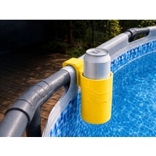 Aslanoğlu Store 3D Baskı Havuz Bardaklığı - Boruya Takılan Içecek Tutucu-Sarı