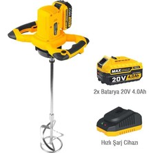 Sgs Akülü Karıştırıcı Mixer Seti Kömürsüz Motor 20V Sgs 5440