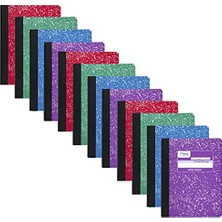 Kompozisyonu Kitap, Wide Ruled, 100 Sheets, 9 – 3/4 x 7 – 1/2, Çeşitli Renkler (73389) By
