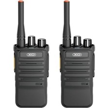 Simple Is Beauty Profesyonel Çift El Telsizi; 1200 Mah, Açık Alanda 3-4 Km Menzil, Kapalı Alanda 0.5-1 Km Menzil, Uzun Pil Ömrü, Dayanıklı Yapı, Kanal Seçimi, Vox, Siyah, DJJ01