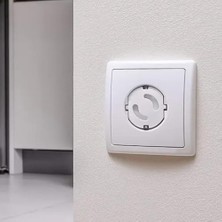 12 Adet Bebek Güvenlik Priz Koruyucusu Elektrik Prizleri Koruması Priz Çocuk Güvenliği Beyaz