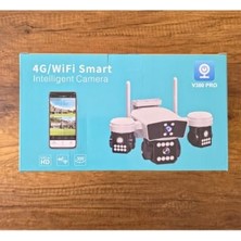Kamera, Icampro ICP-95W 3+3+3 9mp Wıfı V380 Pro | 4kameralı Bataryalı Akıllı Kamera