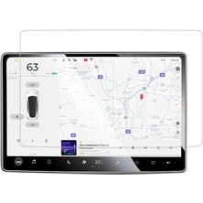 Tesla Model Y Multimedya Ekranı Için Renksiz Temperli Cam Koruyucu