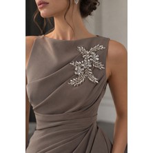 Jasmina Store Kristal Taşlı Çiçek Motifli Aplike