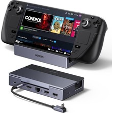 Ugreen 75126 Steam Deck Dock "4k 120 Hz ile Oyunları Büyük Ekrana Taşıyın"