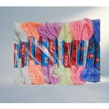 Aslanoğlu Store Renkli Plastik Çamaşır Ipi 8 Metre 24 Adet