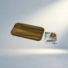 Aslanoğlu Store Şık Ahşap Servis Sunum Tepsisi 25X14 cm Mini Boy