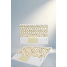 Aslanoğlu Store Slim Kablosuz Bluetooth Klavye Touchpad Android ve Ios Uyumlu
