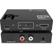 Feintech AX130 HDMI Arc Ses Adaptörü "üç Ses Çıkışını Aynı Anda Kullanın"