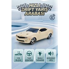 Farbu Oyuncak 1:18 Ölçekli 4 FONKSIYONLU15KM/S Işıklı ve Sesli 2.4ghz Uzaktan Kumandalı Oyuncak Yarış Arabası