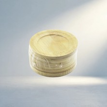 Aslanoğlu Store Şık Bambu Ahşap Çay Tabak 9.7 cm 6 Adet Set