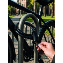 Aslanoğlu Store Güvenilir Çelik Halat Bisiklet Kilidi 80 cm Anahtarlı Pvc Kaplama
