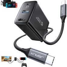 Jsaux HC6503 Usb-C Docking Station "tv Moduna Saniyeler Içinde Geçin"
