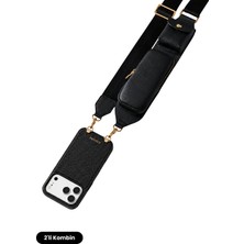 COGURE Hera iPhone 18 Pro Max / 17 Pro Max Uyumlu Magsafe Kılıf, Crossbody Gözlük Kılıflı 2'li Siyah Set
