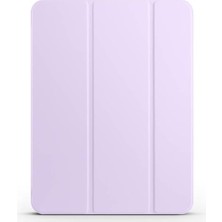 iPad Pro 11 2024 Için Lila Smart Cover Kılıf, Kalem Bölmeli Standlı 1-1
