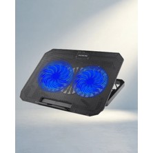 Aslanoğlu Store Ergonomik 8 Kademe Laptop Sehpası USB Portlu Soğutucu Fan